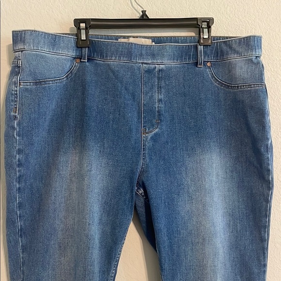 Soft Surroundings Women Relaxed Fit Pull On Blue Jeans 2X Stretch Contemporary - Picture 5 of 15